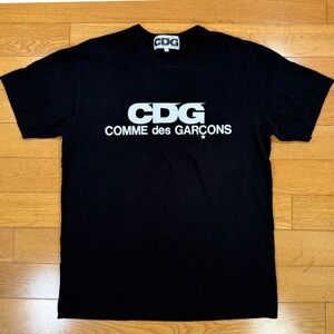 Comme des Garcons CDG Logo T-Shirt Black Mens Large
